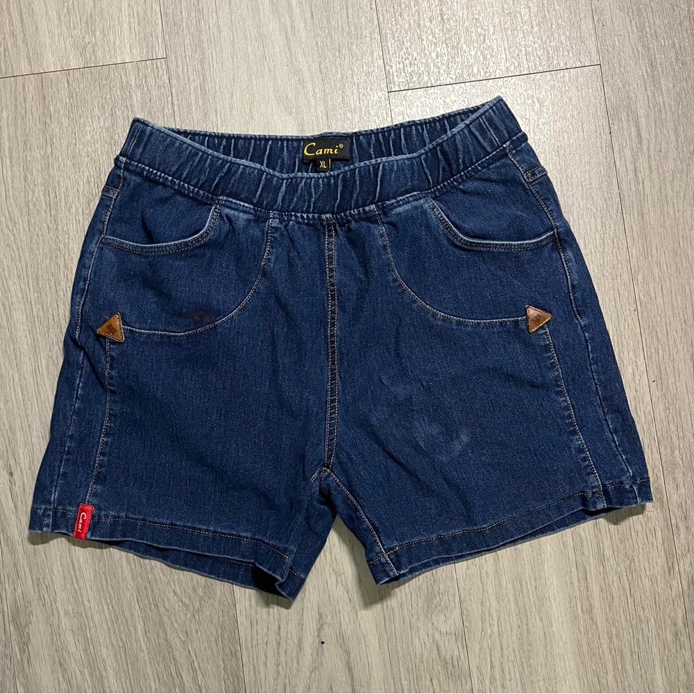 Stretch Denim Shorts